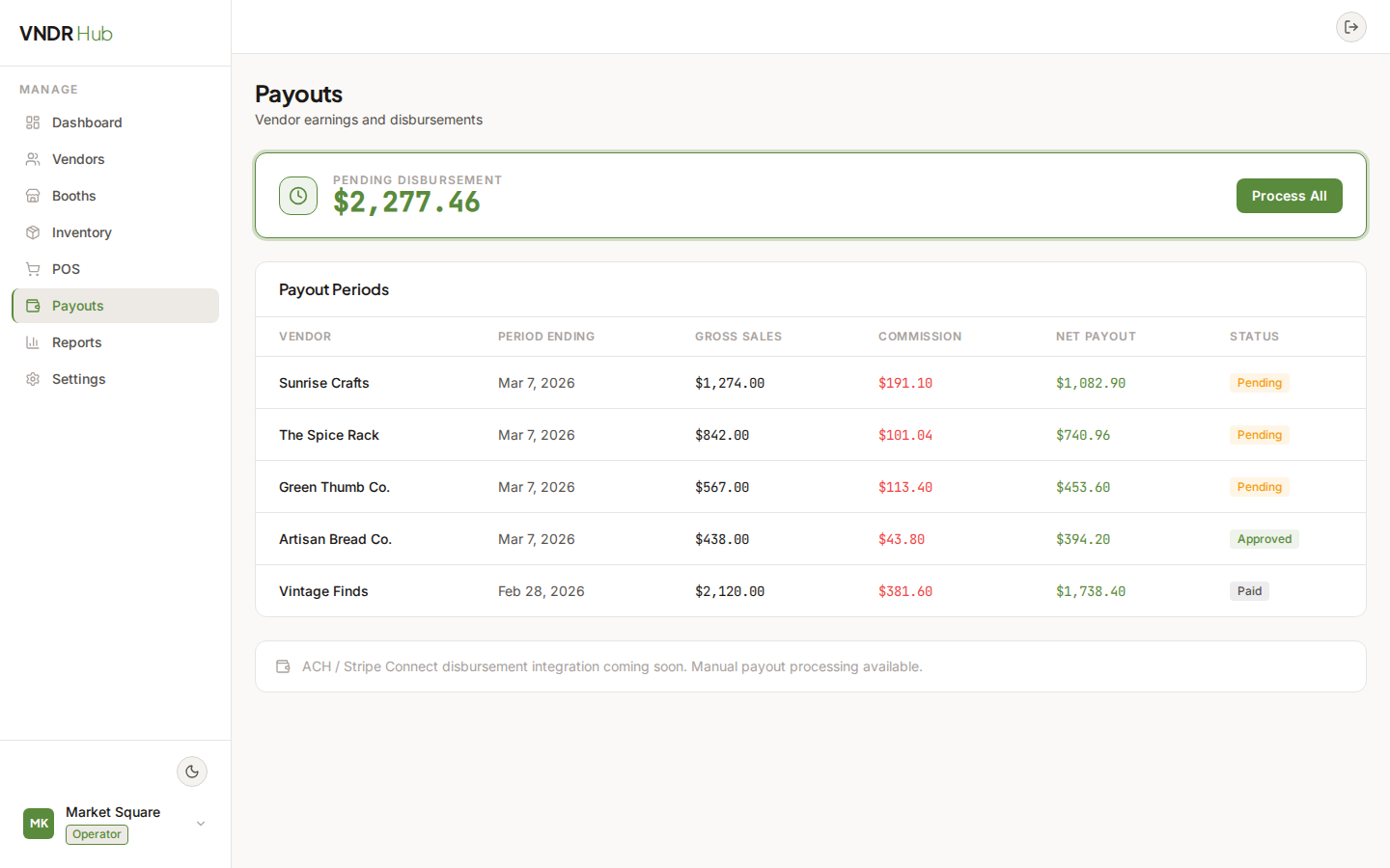 Automated Payout Engine screenshot